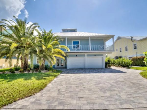 Fort Myers Beach Canal Front Five Bedroom Rental Home