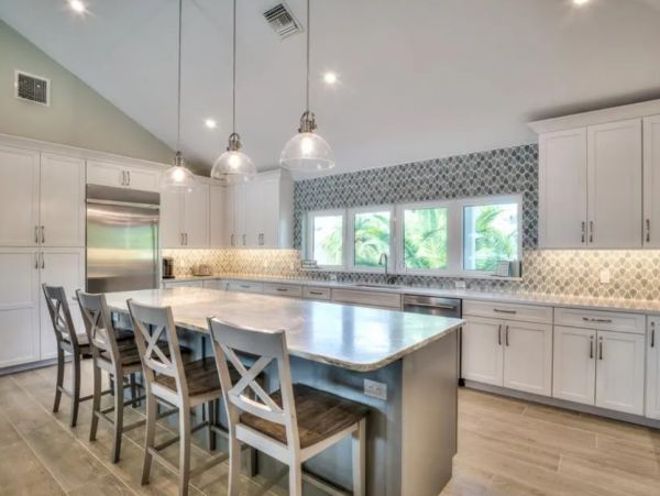 Fort Myers Beach Canal Front Five Bedroom Rental Home