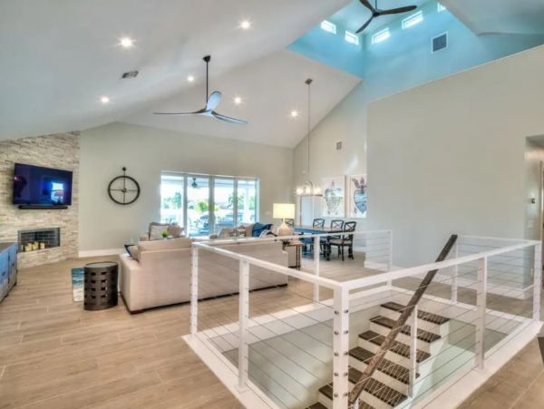 Fort Myers Beach Canal Front Five Bedroom Rental Home