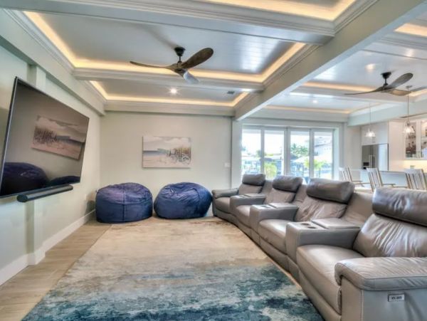 Fort Myers Beach Canal Front Five Bedroom Rental Home