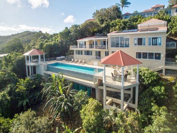 Ocean Views Vacation Pool Home in St. John Four Bedroom