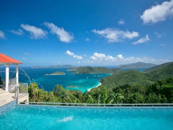 Ocean Views Vacation Pool Home in St. John Four Bedroom