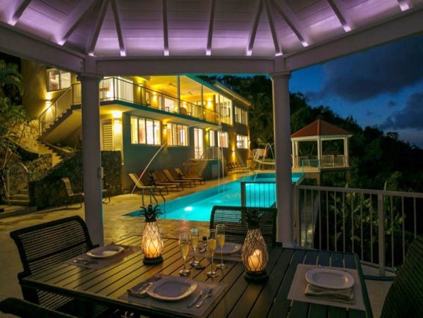 Ocean Views Vacation Pool Home in St. John Four Bedroom