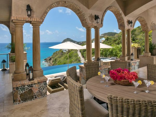 Luxury St. John Vacation Pool Villa Five Bedrooms Ocean View