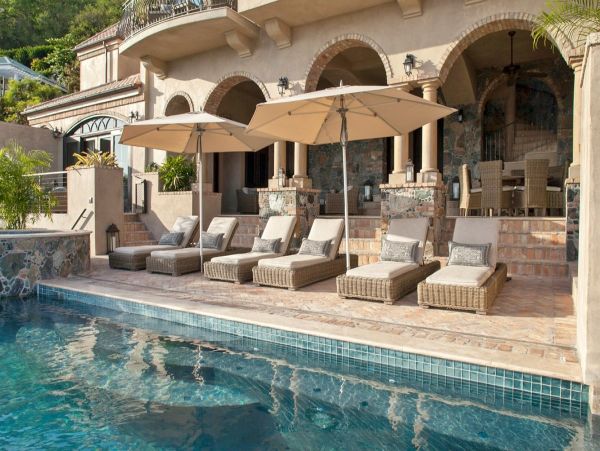 Luxury St. John Vacation Pool Villa Five Bedrooms Ocean View