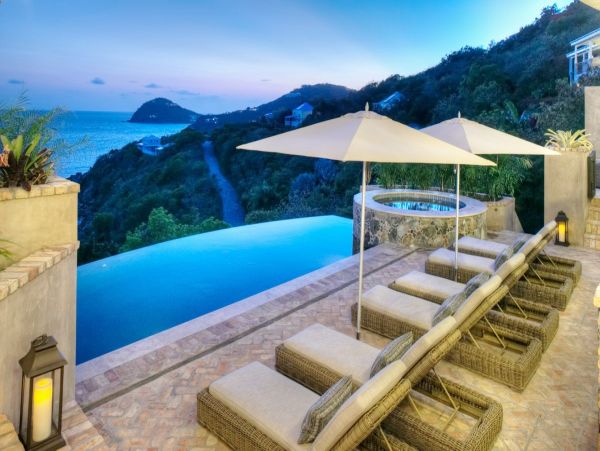 Luxury St. John Vacation Pool Villa Five Bedrooms Ocean View