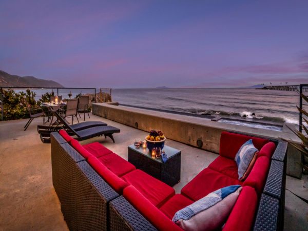 Oceanfront Summerland Three Bedroom Home with Pool