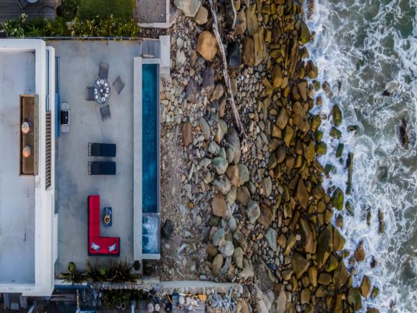 Oceanfront Summerland Three Bedroom Home with Pool