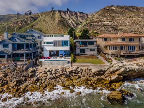 Oceanfront Summerland Three Bedroom Home with Pool