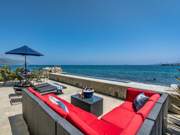 Oceanfront Summerland Three Bedroom Home with Pool