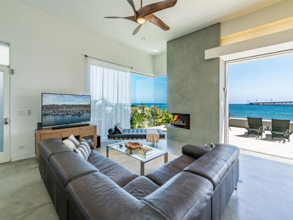 Oceanfront Summerland Three Bedroom Home with Pool