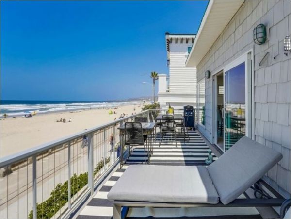 Ocean Views Mission Beach Vacation Townhome Three Bedroom