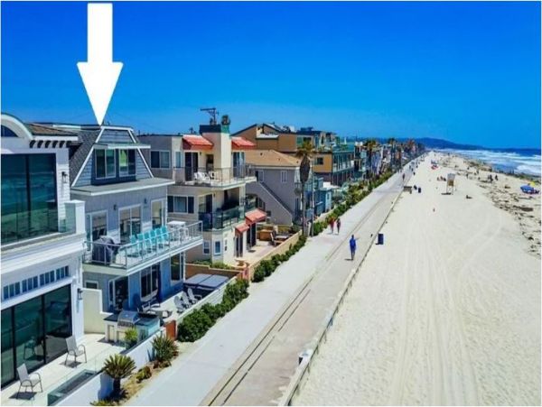 Ocean Views Mission Beach Vacation Townhome Three Bedroom