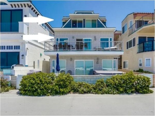 Ocean Views Mission Beach Vacation Townhome Three Bedroom