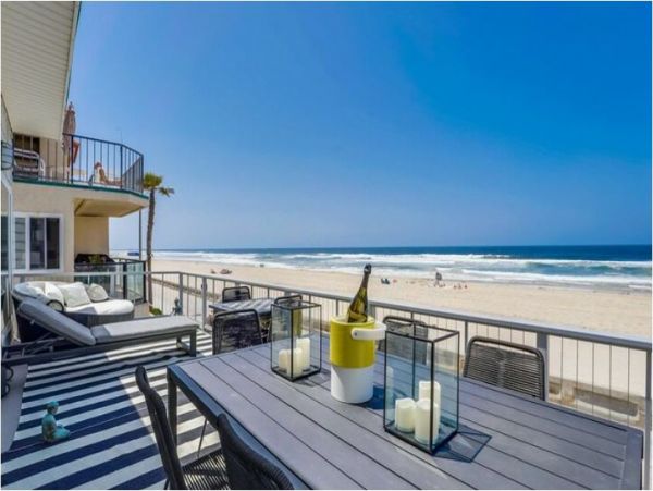 Ocean Views Mission Beach Vacation Townhome Three Bedroom