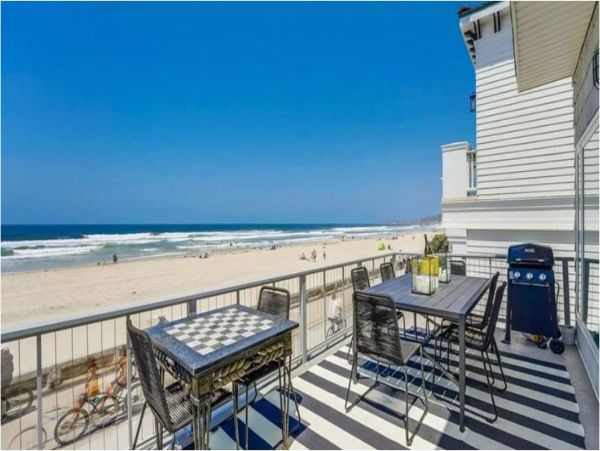 Ocean Views Mission Beach Vacation Townhome Three Bedroom