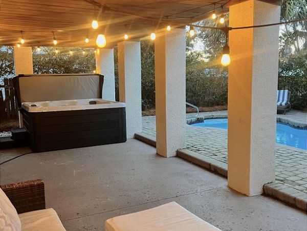 Luxury Isle of Palms Retreat with Rooftop Views, Pool & Hot Tub