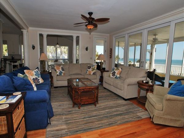 7 Bedroom Home Oceanfront with Large Screen Porch
