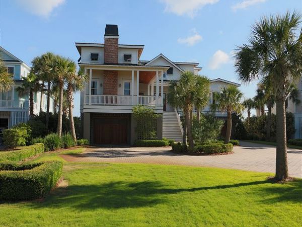 Isle of Palms Six Bedroom Home with Full Ocean View
