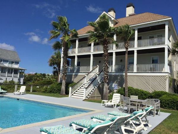 On Beach Isle of Palms Vacation Home Six Bedroom