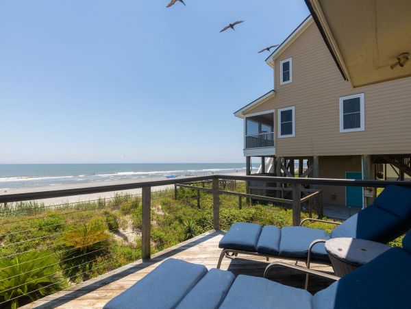 True Folly Beach House with Sandy Beach