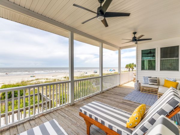 Folly Beach Four Bedroom Oceanfront Vacation Rental