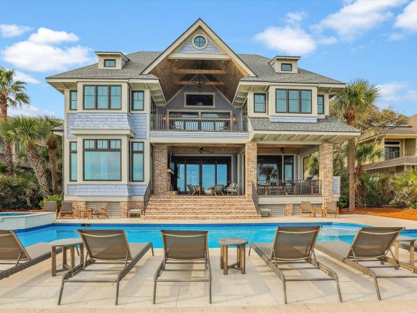 Hilton Head Oceanfront Vacation Rental - Luxury 7-Bedroom Beach House with Pool
