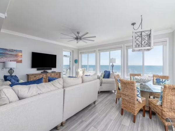 Hilton Head Oceanfront Three Bedroom Vacation Condo