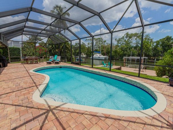 Canalfront Three Bedroom Vacation Home with Private Pool