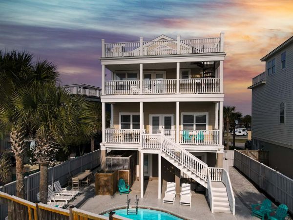 Isle of Palms Vacation Pool Home Walk to Beach
