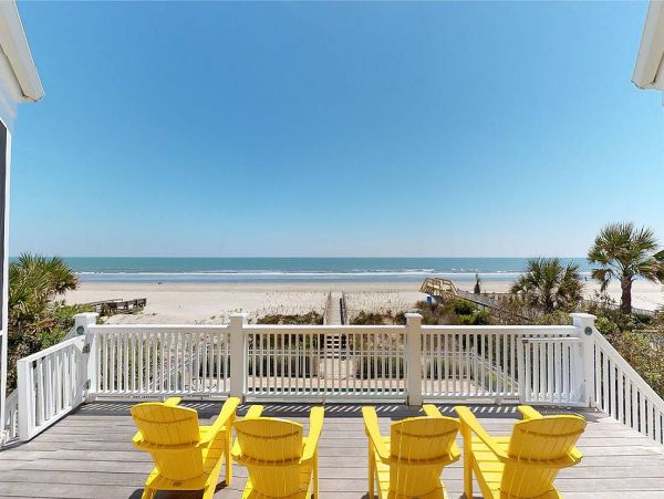 Isle of Palms Vacation Home Oceanfront with Pool