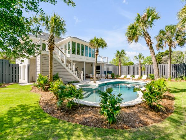 Gorgeous Isle of Palms Vacation Home Walk to Beach with Pool
