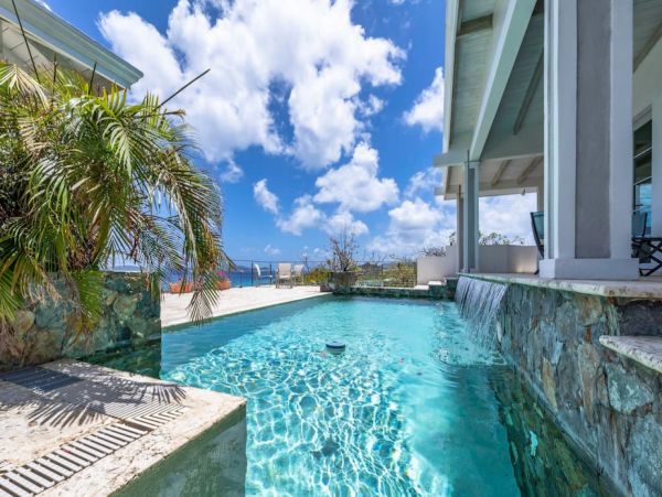 Ocean Views St. Thomas Vacation Pool Home Five Bedroom