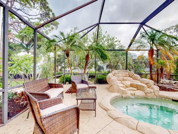 Bonita Springs Vacation Pool Home Three Bedroom Canal Views