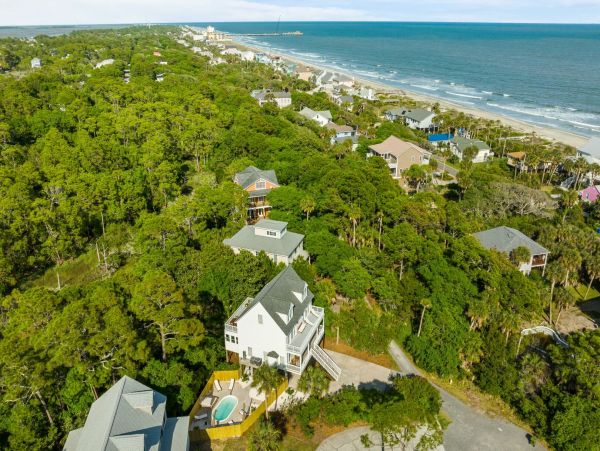 Coastal Chic 6-Bedroom Retreat with Private Pool, Steps from Folly Beach