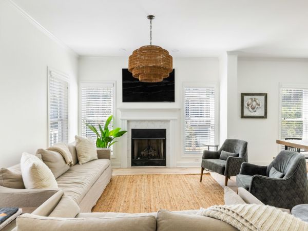 Coastal Chic 6-Bedroom Retreat with Private Pool, Steps from Folly Beach