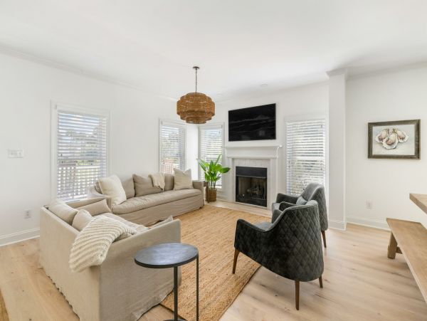Coastal Chic 6-Bedroom Retreat with Private Pool, Steps from Folly Beach