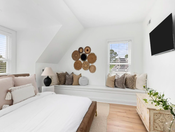 Coastal Chic 6-Bedroom Retreat with Private Pool, Steps from Folly Beach