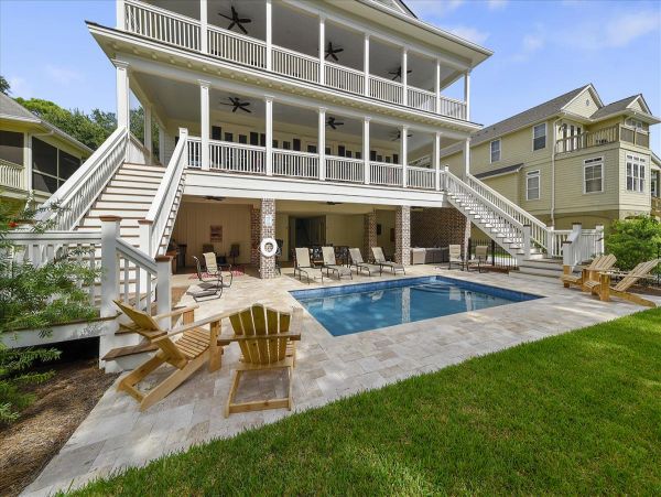 Ocean Views Hilton Head Vacation Home Five Bedroom