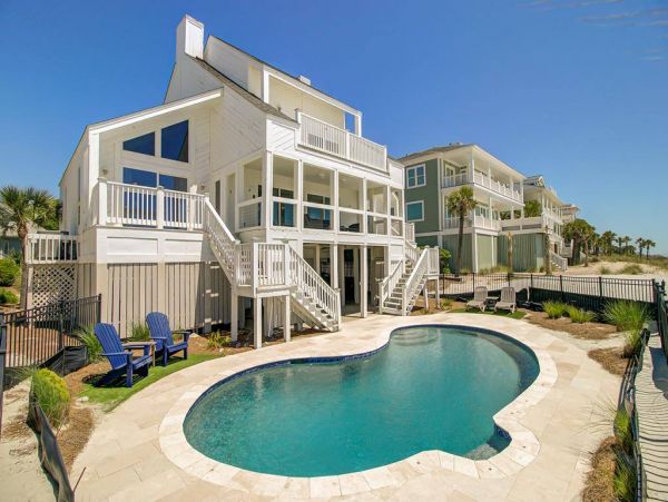On Beach Isle of Palms Vacation Home Seven Bedroom