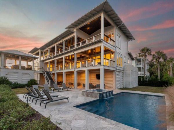 Isle of Palms Ocean Views Stunning Vacation Pool Home 6 Bedroom