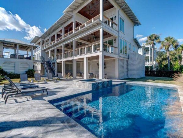 Isle of Palms Ocean Views Stunning Vacation Pool Home 6 Bedroom