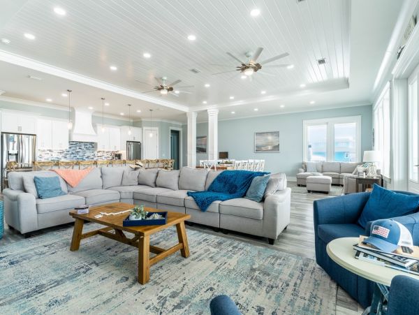 Luxurious Beachfront Navarre Beach Vacation Home - 9-Bedrooms & Private Pool