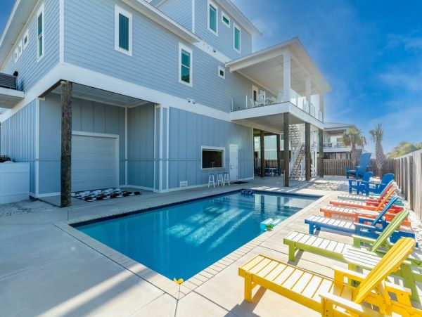 Luxurious Beachfront Navarre Beach Vacation Home - 9-Bedrooms & Private Pool