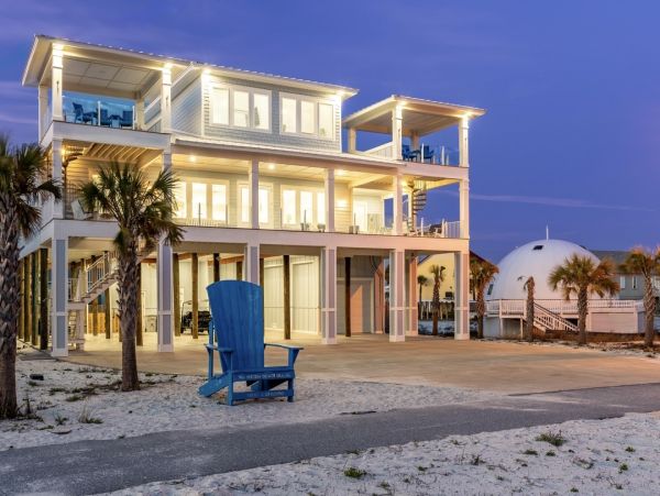 Luxurious Beachfront Navarre Beach Vacation Home - 9-Bedrooms & Private Pool
