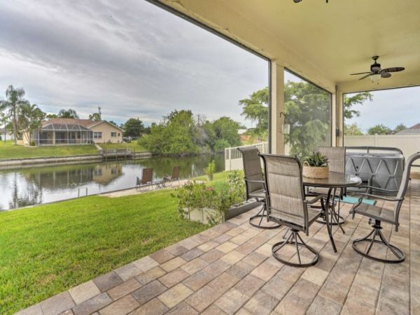 Canal Views Cape Coral Vacation Home Four Bedrooms Sleeps 8