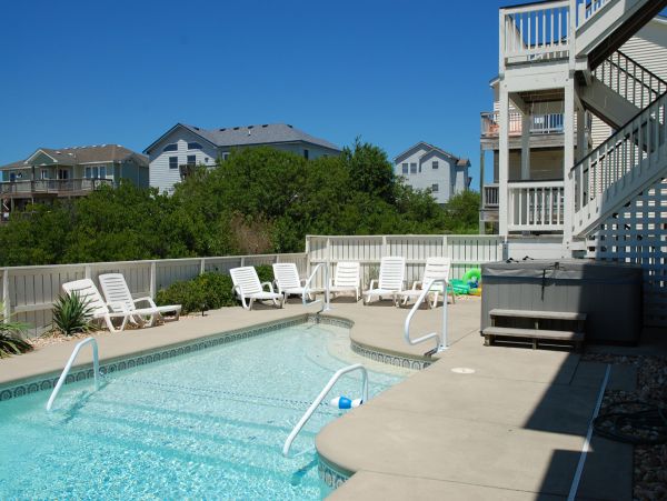 Spacious Outer Banks Retreat with Private Pool, Hot Tub & Game Room