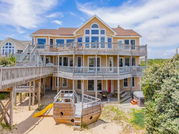 Ocean Front Corolla Vacation Pool Home Eight Bedroom