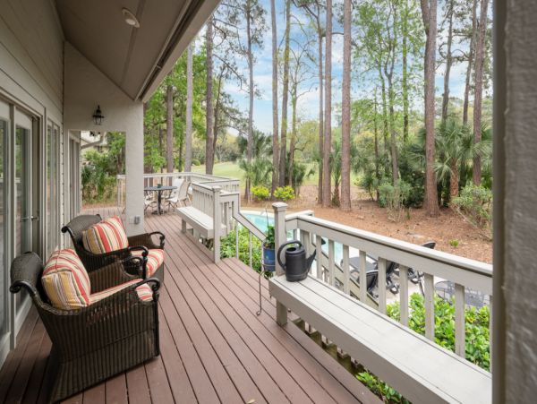 Hilton Head Home Enjoys Pool, Lagoon and Golf Course Views!