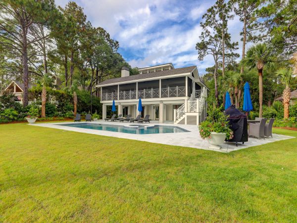 Oceanfront Hilton Head Vacation Pool Home Seven Bedrooms